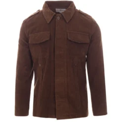 Lennon Mod Cord Shirt Jacket (DF) -Classic Gents Fit Sales madcap england lennon cord shirt jacket brown 3 95469.1661265147 3