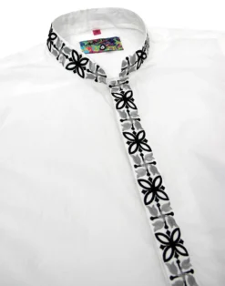 Avory 60s Mandarin Collar Shirt (B) -Classic Gents Fit Sales madcap england mandarin shirt white 3 78740.1661270635