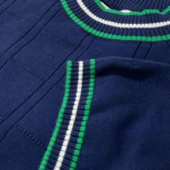 Wilson Pointelle Knit Mod Mock Turtleneck Tipped Tee In Zinfandel -Classic Gents Fit Sales madcap england mc1041 wilson navy close up 11 30179.1693991703 1