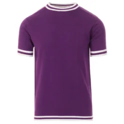 Moon 1960s Mod Tipped Knit Tee (D) -Classic Gents Fit Sales madcap england moon knitted tee imperial purple 1 31739.1661264258 4