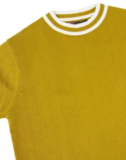 Moon 60s Mod Tipped Knit Tee (IP) -Classic Gents Fit Sales madcap england moon mustard knit tee 1 22954.1661270557 11