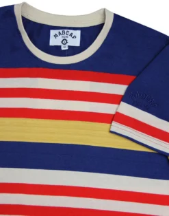 Cosmo Retro 1970s Stripe T-shirt BB -Classic Gents Fit Sales madcap england multi stripe tee cobalt 1 85520.1661268195