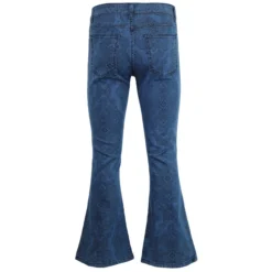Paisley Rave Retro 70s Denim Flares -Classic Gents Fit Sales madcap england paisley bellbottom flares 2 19200.1661267947