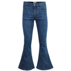 Classic Gents Fit Sales 26 Paisley Rave Retro 70s Denim Flares
