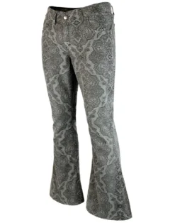 Paisley Rave 1970s Cord Bellbottoms -Classic Gents Fit Sales madcap england paisley rave cords silver 3 74093.1661269153