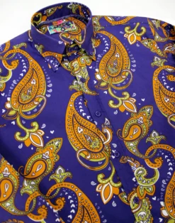 Tanpura Paisley Trip 60s Mod Shirt -Classic Gents Fit Sales madcap england paisley trip button down 2 93042.1661270309