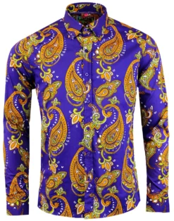 Tanpura Paisley Trip 60s Mod Shirt -Classic Gents Fit Sales madcap england paisley trip button down 4 31551.1661270306