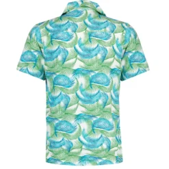 Rock-a-Hula Retro Rayon Feather Palm Leaf SS Hawaiian Shirt -Classic Gents Fit Sales madcap england rayon leaf print revere collar ss shirt mc1077 1 50915.1696591251
