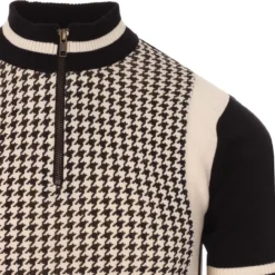 Roue Mod Dogtooth Cycling Top ECRU -Classic Gents Fit Sales madcap england roue dogtooth cycling top 3 83427.1661264777