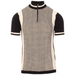 Roue Mod Dogtooth Cycling Top ECRU -Classic Gents Fit Sales madcap england roue dogtooth cycling top 4 73259.1661264776