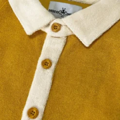 Salton Retro 50s Towelling Shirt HG -Classic Gents Fit Sales madcap england salton towelling shirt honey gold 96471.1678373288 1