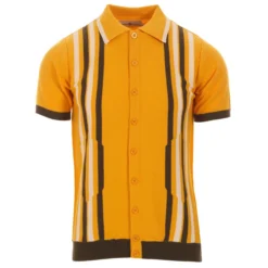 Shockwave Mod Stripe Knit Polo (SB) -Classic Gents Fit Sales madcap england shockwave knitted polo top amber 3 76591.1661264927