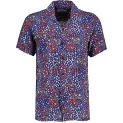Rock-a-Hula Retro Rayon Ditsy Floral SS Hawaiian Shirt Blue -Classic Gents Fit Sales madcap england short sleeve floral rayon hawaiian shirt blue mc1076 4 59615.1699435385