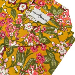Classic Gents Fit Sales 13 Rock-a-Hula Retro Rayon Floral SS Hawaiian Shirt In Mustard