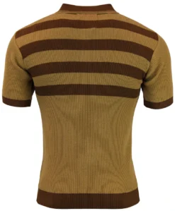 Terry Retro Mod Rib Stripe Polo WW 19 Terry Retro Mod Rib Stripe Polo WW -Classic Gents Fit Sales madcap england terry polo brown 2 95668.1679657084 2