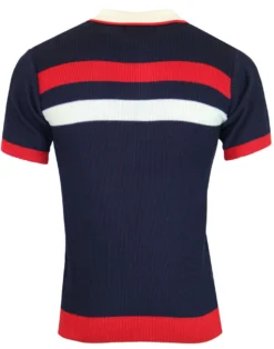 Terry Retro Mod Rib Stripe Polo WW 23 Terry Retro Mod Rib Stripe Polo WW -Classic Gents Fit Sales madcap england terry ribbed polo navy 1 57479.1661268987 2