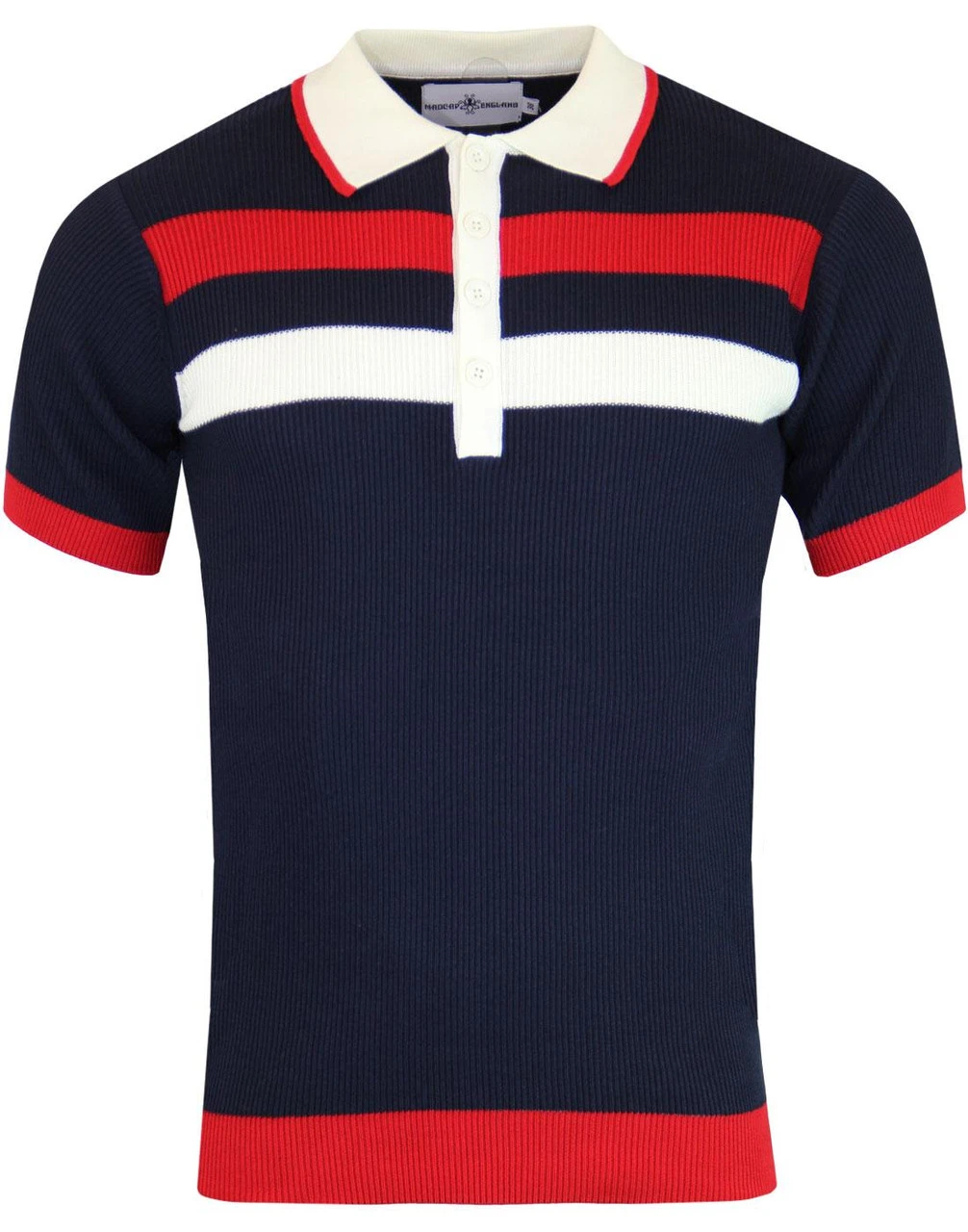 Terry Retro Mod Rib Stripe Polo WW 10 Terry Retro Mod Rib Stripe Polo WW - Image 10