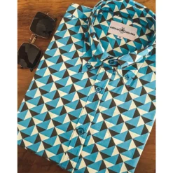 Trip Geo Chevron Retro Mod Shirt -Classic Gents Fit Sales madcap england trip George chevron shirt4 26227.1661263268