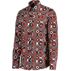 Classic Gents Fit Sales 5 Trip Op Art Mod Big Collar Shirt BR