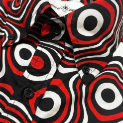 Trip Op Art Mod Big Collar Shirt BR -Classic Gents Fit Sales madcap england trip op art shirt red 4 65824.1684508472
