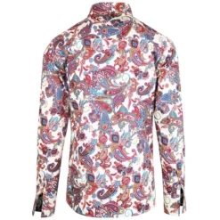 Trip Paisley Retro Mod 60s Shirt -Classic Gents Fit Sales madcap england trip paisley shirt red ecru 3 83887.1661266014
