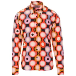 Trip Psych-Out Circle Mod Shirt B/P -Classic Gents Fit Sales madcap england trip psych out shirt black 3 94034.1661261502 2