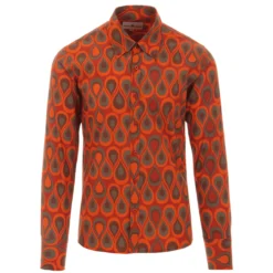 Trip Teardrops Mod Op Art Shirt NF -Classic Gents Fit Sales madcap england trip teardrops op art shirt orange 1 56402.1661265515 1