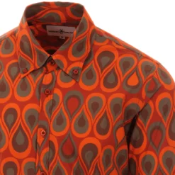 Trip Teardrops Mod Op Art Shirt NF -Classic Gents Fit Sales madcap england trip teardrops shirt orange 2 96428.1661265517 1