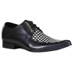 Vertical MADAP ENGLAND 2-Tone Winklepicker Shoes -Classic Gents Fit Sales madcap england vertical mod check weave winklepicker shoes 6 34505.1666956536