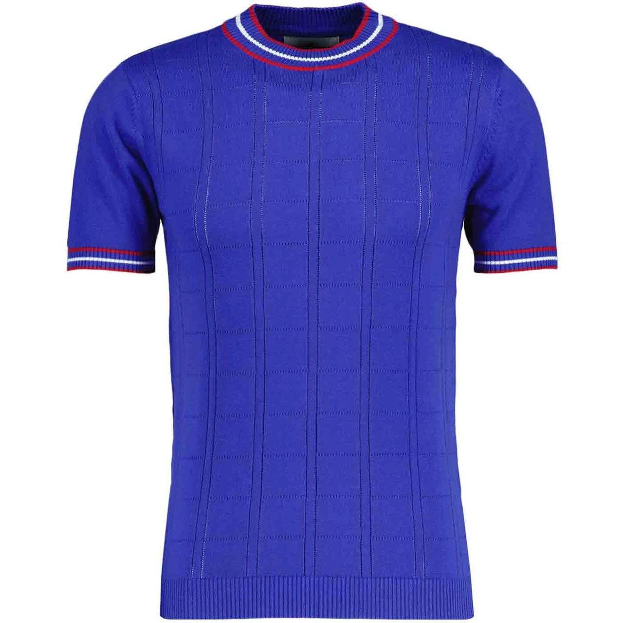 Wilson MADCAP Mod Turtleneck Pointelle Knit Top PB 2 Wilson MADCAP Mod Turtleneck Pointelle Knit Top PB - Image 2