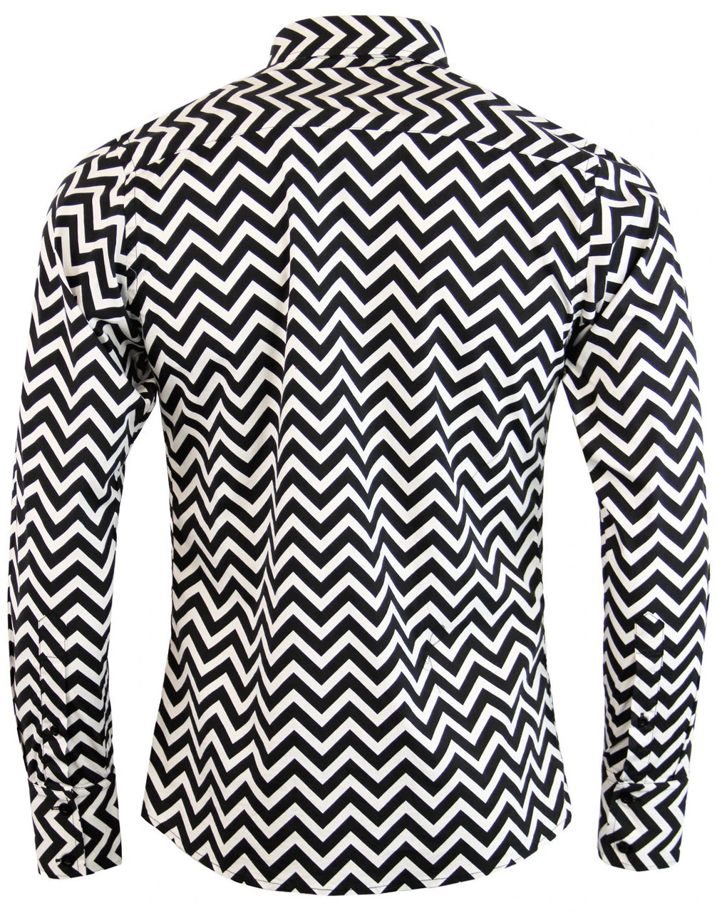 Zig Zag Trip Mod Button Down Shirt 5 Zig Zag Trip Mod Button Down Shirt - Image 5