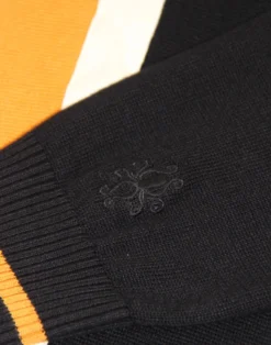 Marriott Suede Mod Polo Cardigan BG -Classic Gents Fit Sales madcap marriot black close 2 40068.1661268928 1