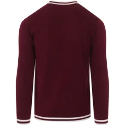 LS Moon Mod Tipped Knit Jumper (B) -Classic Gents Fit Sales madcap moon longsleeve top zinfandel back 66908.1661260848 6