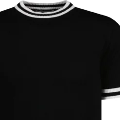 Moon 60s Mod Tipped Knitted T-shirt