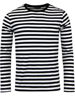 Retrorocket 60s Mod L/S Stripe Tee -Classic Gents Fit Sales madcap retrorocket ls tee 3 96632.1661271301