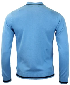 Marriott Suede Mod Polo Cardigan BG -Classic Gents Fit Sales madcap england suede marriott blue1 13531.1661272860 1