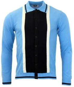 Marriott Suede Mod Polo Cardigan BG -Classic Gents Fit Sales madcap england suede marriott blue4 47228.1661272859 1