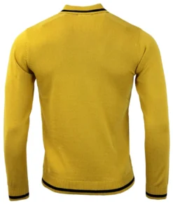 Marriott Suede Mod Polo Cardigan BM -Classic Gents Fit Sales madcap england suede marriott mustard1 46509.1661272846 3
