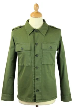 Skinny Lennon Retro Mod Army Shirt -Classic Gents Fit Sales madcap herringbone lennon jacket3 85793.1661274041