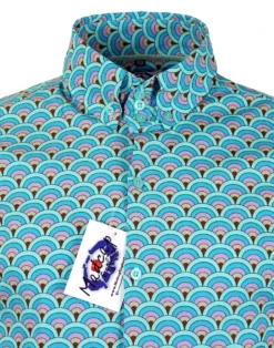 Peacock Mod Indie Peacock Fan Shirt -Classic Gents Fit Sales madcap retro peacock shirt4 99807.1661272786