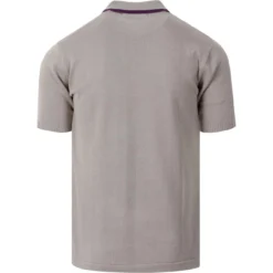 Aftermath Mod Stripe Knit Polo RUST