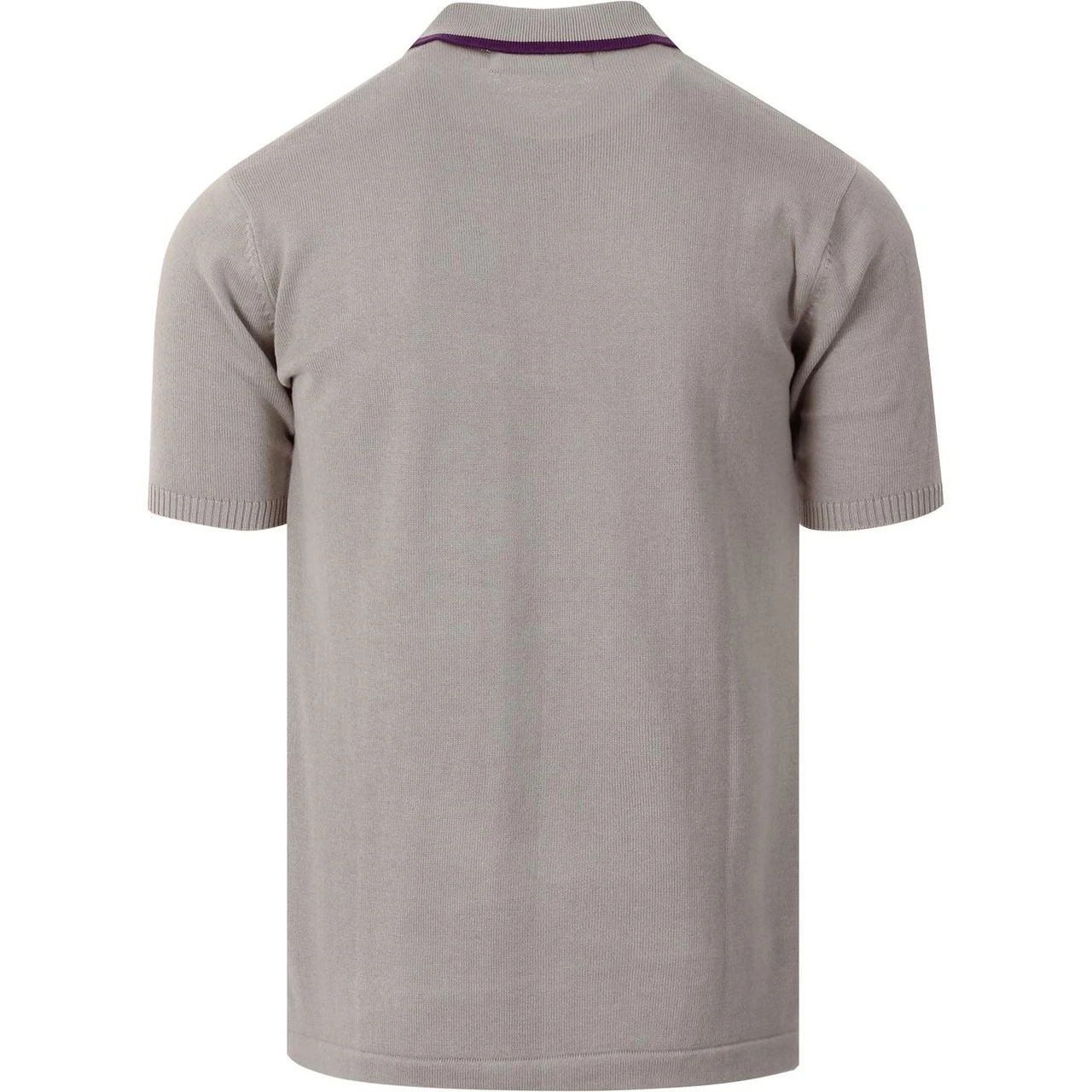 Aftermath Mod Stripe Knit Polo RUST 1 Aftermath Mod Stripe Knit Polo RUST