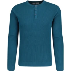 Caine Ribbed Grandad Top (Rust) -Classic Gents Fit Sales madcapeng caine grandad top mallard front 49955.1673453085