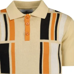 Comet Retro 60s Mod Polo Shirt (S) -Classic Gents Fit Sales madcapeng comet polo soybean detail 55712.1676647917 1