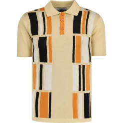 Comet Retro 60s Mod Polo Shirt (S) -Classic Gents Fit Sales madcapeng comet polo soybean front 21604.1676647915 1