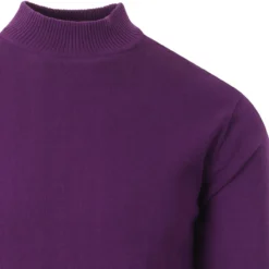 Eastwood Mock Turtleneck Jumper MO -Classic Gents Fit Sales madcapeng eastwood turtleneck purple detail 10941.1661264188 12