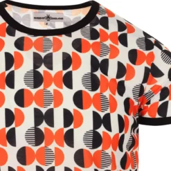 Eclipse Mono Abstract Circle Tee -Classic Gents Fit Sales madcapeng geo pattern tshirt white detail 80393.1661262552