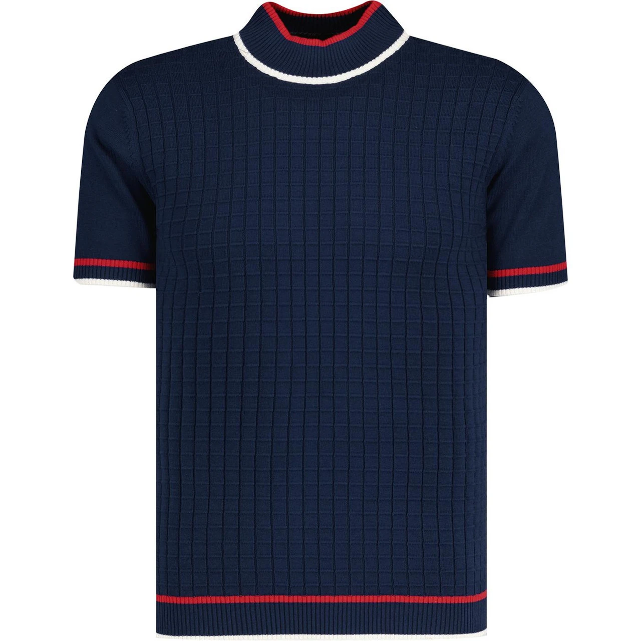 Ripley Grid Jacquard Turtleneck NB 2 Ripley Grid Jacquard Turtleneck NB - Image 2