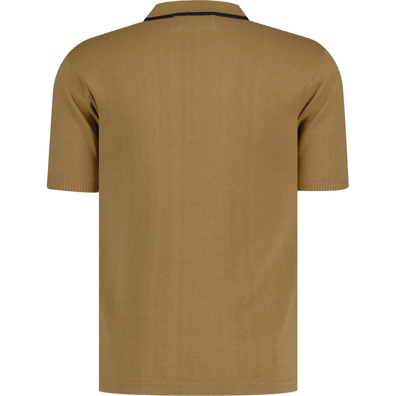 Aftermath Mod Stripe Knit Polo RUST 3 Aftermath Mod Stripe Knit Polo RUST - Image 3