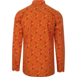 Surbahar Gold Paisley Kaftan Shirt